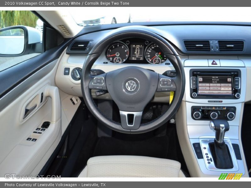 Candy White / Cornsilk Beige Two Tone 2010 Volkswagen CC Sport