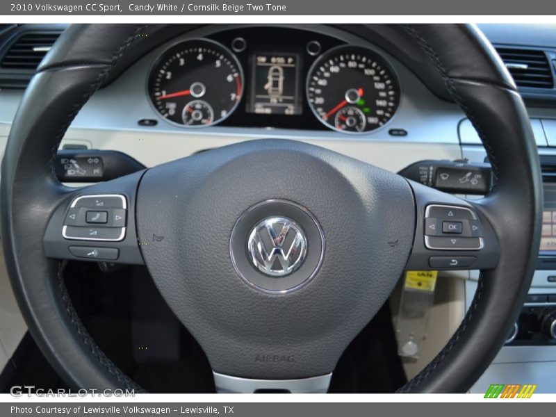 Candy White / Cornsilk Beige Two Tone 2010 Volkswagen CC Sport