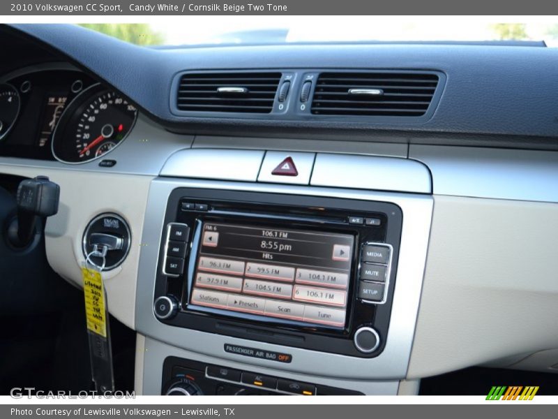 Candy White / Cornsilk Beige Two Tone 2010 Volkswagen CC Sport