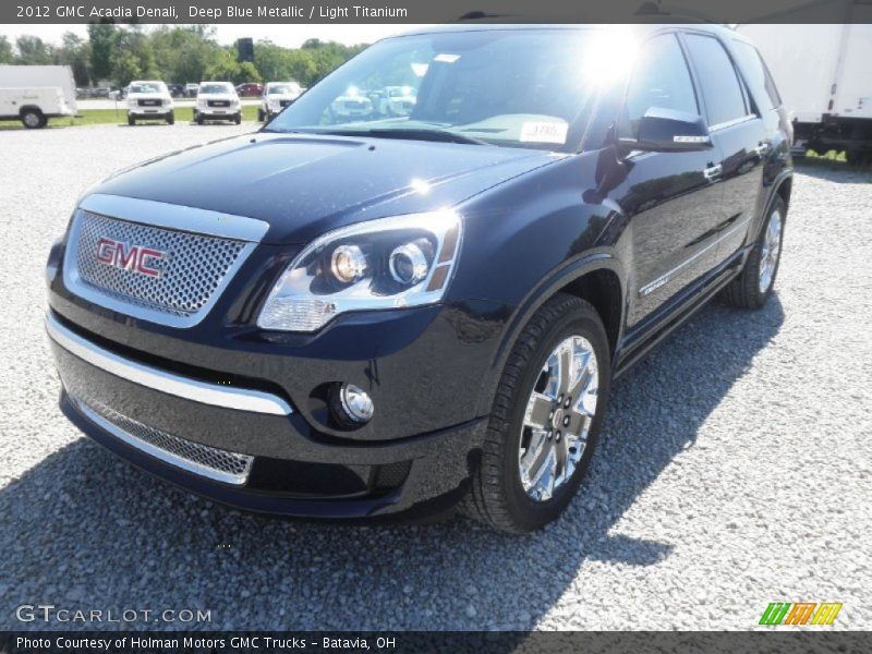 Deep Blue Metallic / Light Titanium 2012 GMC Acadia Denali
