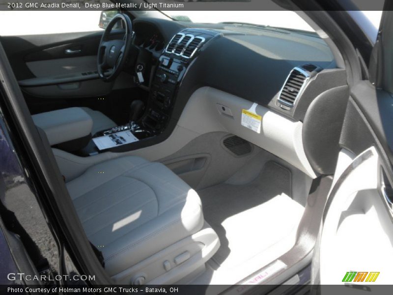 Deep Blue Metallic / Light Titanium 2012 GMC Acadia Denali