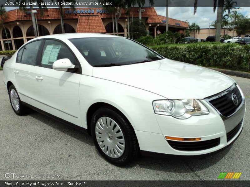 Candy White / Black 2006 Volkswagen Passat 2.0T Sedan