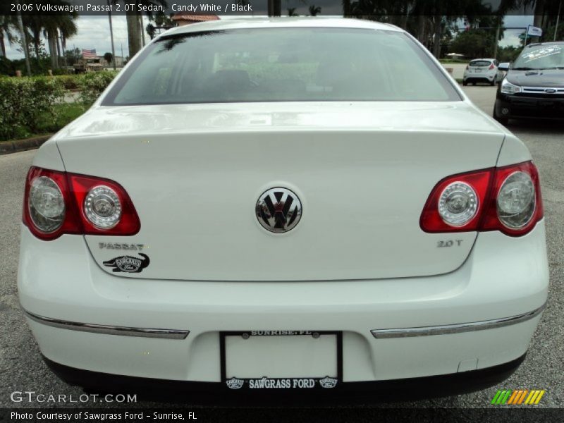 Candy White / Black 2006 Volkswagen Passat 2.0T Sedan