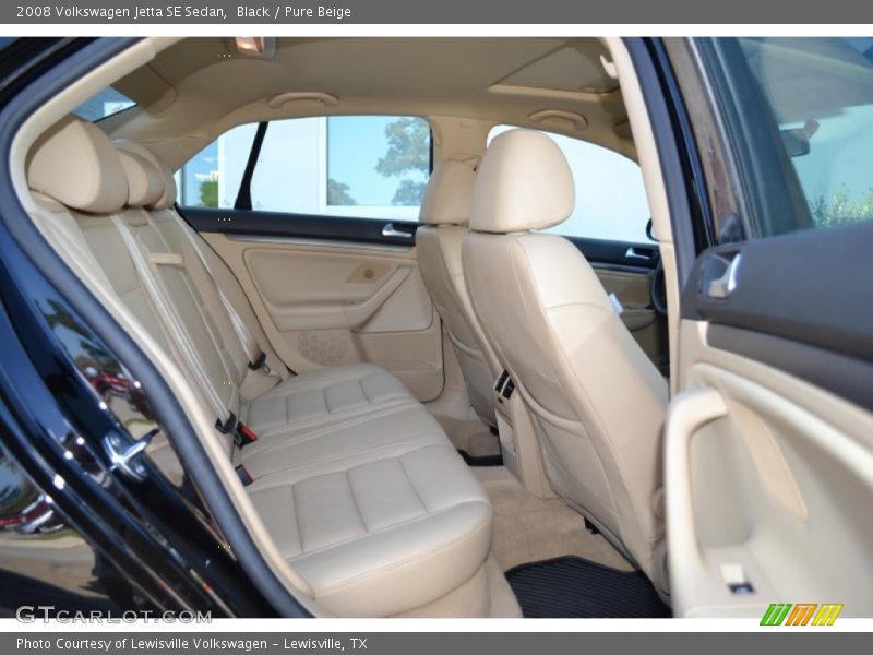 Black / Pure Beige 2008 Volkswagen Jetta SE Sedan