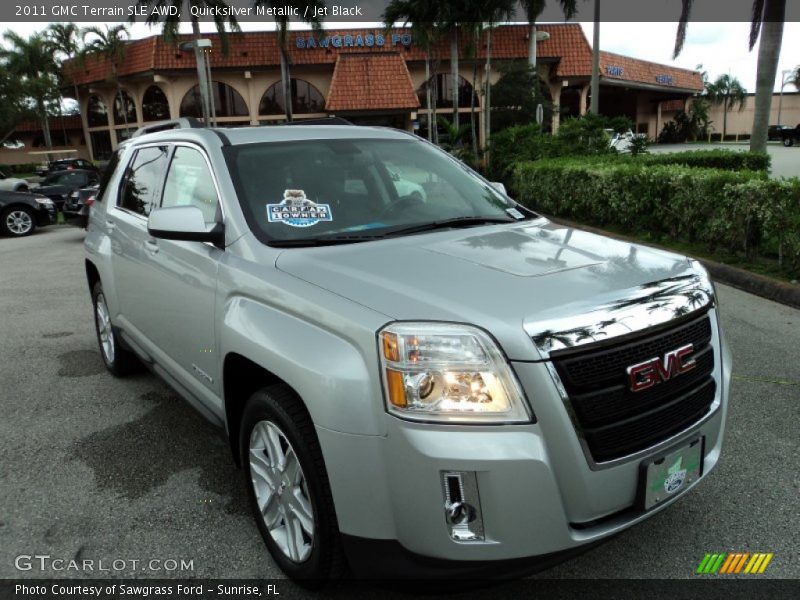 Quicksilver Metallic / Jet Black 2011 GMC Terrain SLE AWD