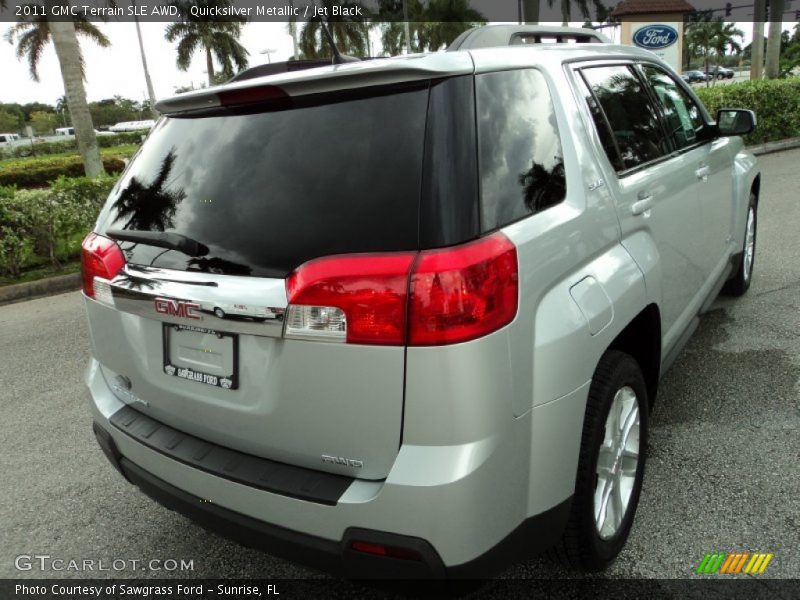 Quicksilver Metallic / Jet Black 2011 GMC Terrain SLE AWD