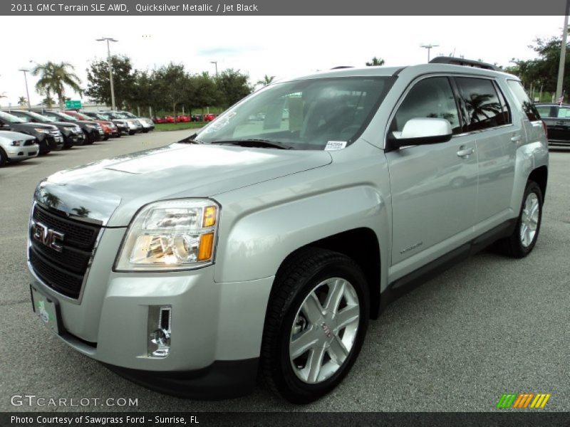 Quicksilver Metallic / Jet Black 2011 GMC Terrain SLE AWD
