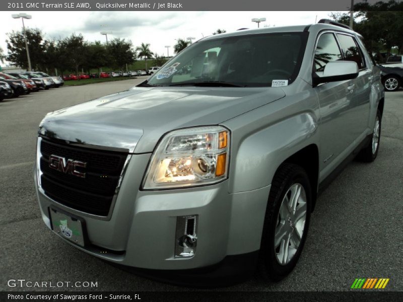 Quicksilver Metallic / Jet Black 2011 GMC Terrain SLE AWD