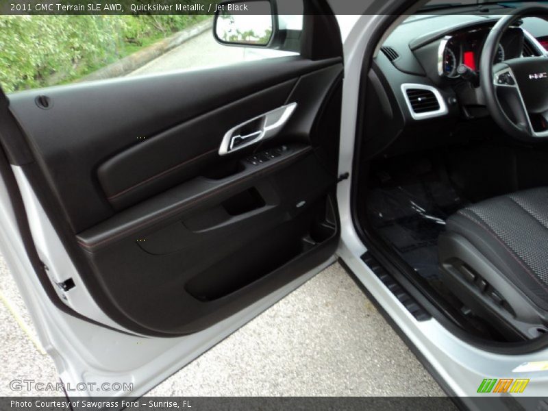 Quicksilver Metallic / Jet Black 2011 GMC Terrain SLE AWD