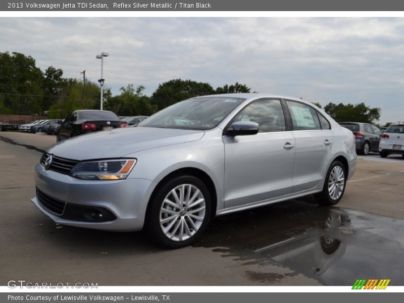 Reflex Silver Metallic / Titan Black 2013 Volkswagen Jetta TDI Sedan