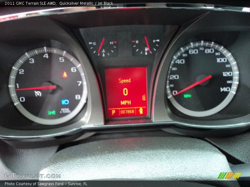 Quicksilver Metallic / Jet Black 2011 GMC Terrain SLE AWD