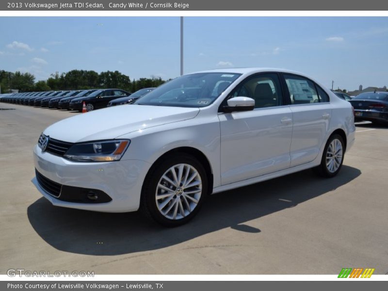 Candy White / Cornsilk Beige 2013 Volkswagen Jetta TDI Sedan