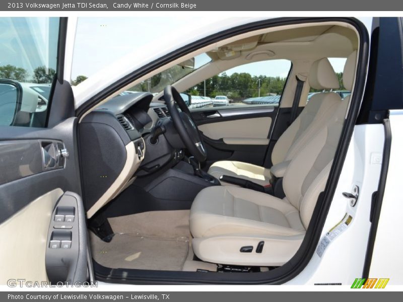 Candy White / Cornsilk Beige 2013 Volkswagen Jetta TDI Sedan