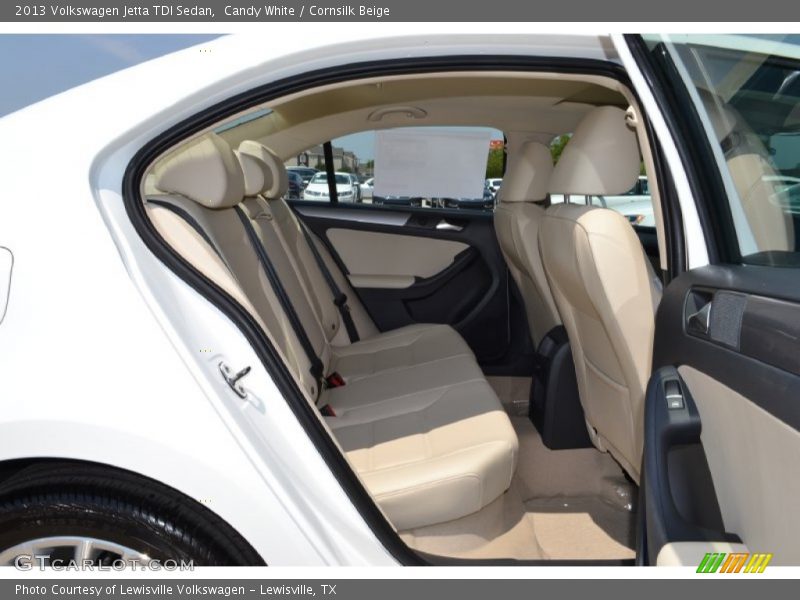 Candy White / Cornsilk Beige 2013 Volkswagen Jetta TDI Sedan