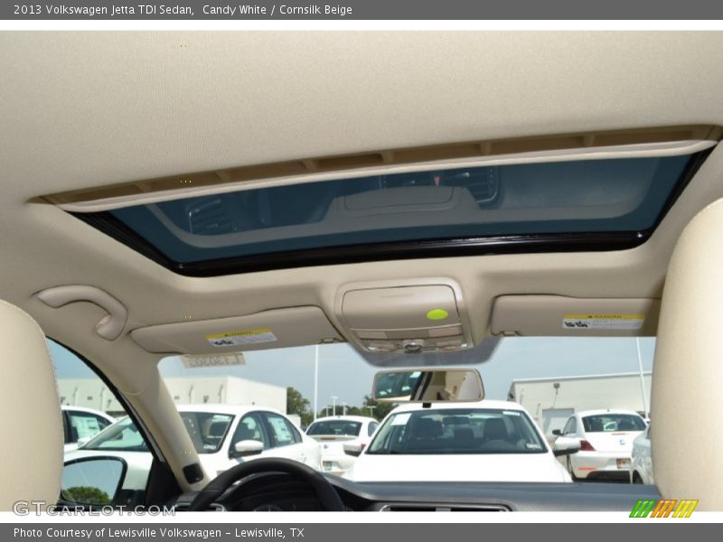 Candy White / Cornsilk Beige 2013 Volkswagen Jetta TDI Sedan