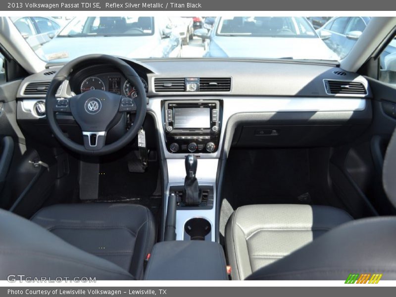 Reflex Silver Metallic / Titan Black 2013 Volkswagen Passat TDI SE
