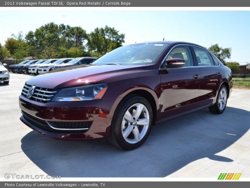 Opera Red Metallic / Cornsilk Beige 2013 Volkswagen Passat TDI SE
