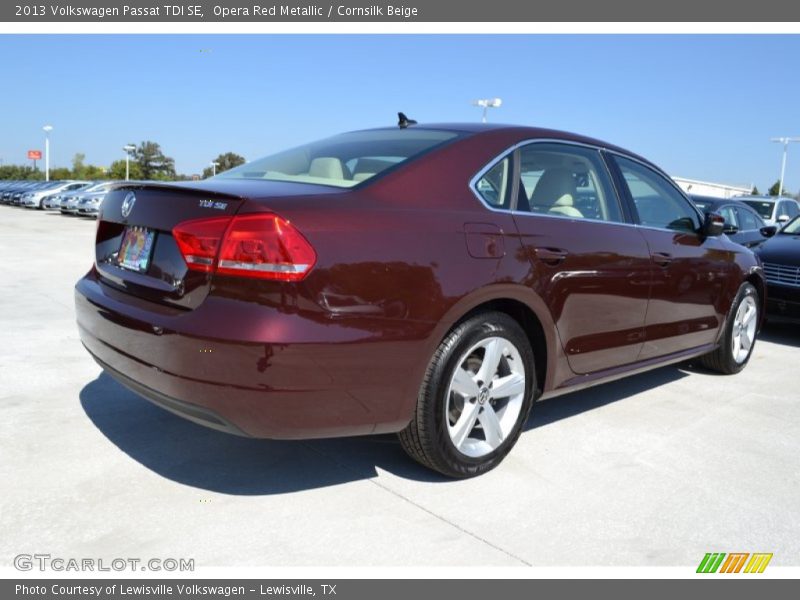 Opera Red Metallic / Cornsilk Beige 2013 Volkswagen Passat TDI SE