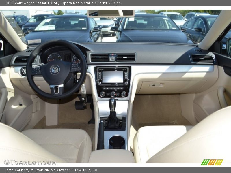 Opera Red Metallic / Cornsilk Beige 2013 Volkswagen Passat TDI SE