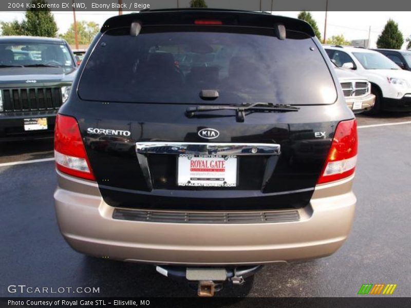 Ebony Black / Beige 2004 Kia Sorento EX 4WD