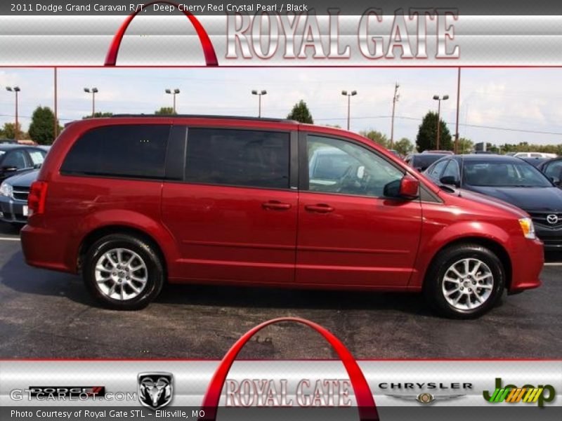 Deep Cherry Red Crystal Pearl / Black 2011 Dodge Grand Caravan R/T