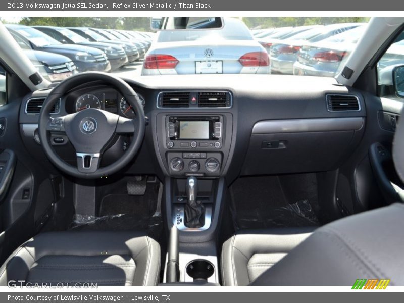 Reflex Silver Metallic / Titan Black 2013 Volkswagen Jetta SEL Sedan