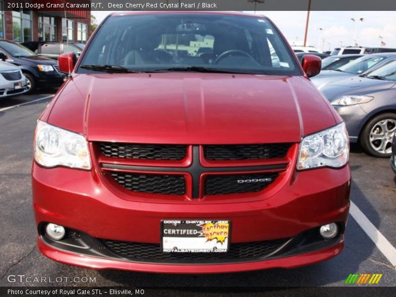 Deep Cherry Red Crystal Pearl / Black 2011 Dodge Grand Caravan R/T