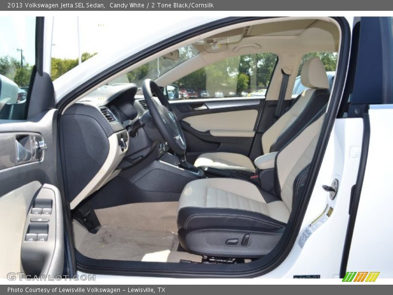 Candy White / 2 Tone Black/Cornsilk 2013 Volkswagen Jetta SEL Sedan