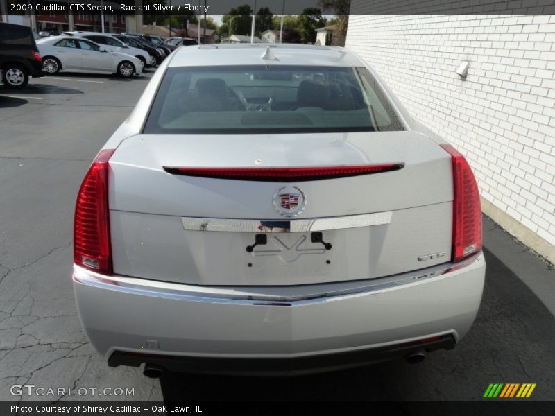 Radiant Silver / Ebony 2009 Cadillac CTS Sedan