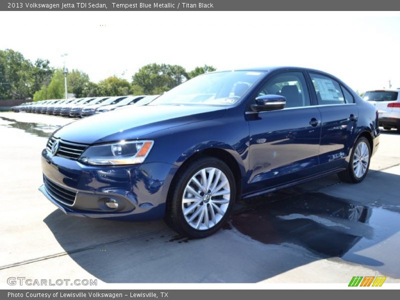 Tempest Blue Metallic / Titan Black 2013 Volkswagen Jetta TDI Sedan