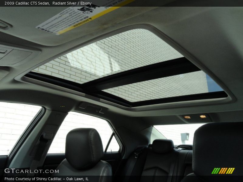 Radiant Silver / Ebony 2009 Cadillac CTS Sedan