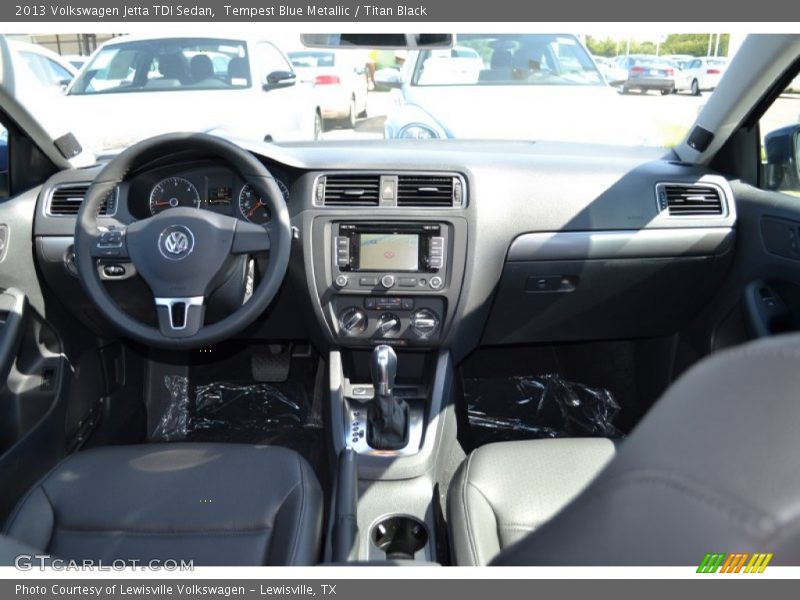 Tempest Blue Metallic / Titan Black 2013 Volkswagen Jetta TDI Sedan