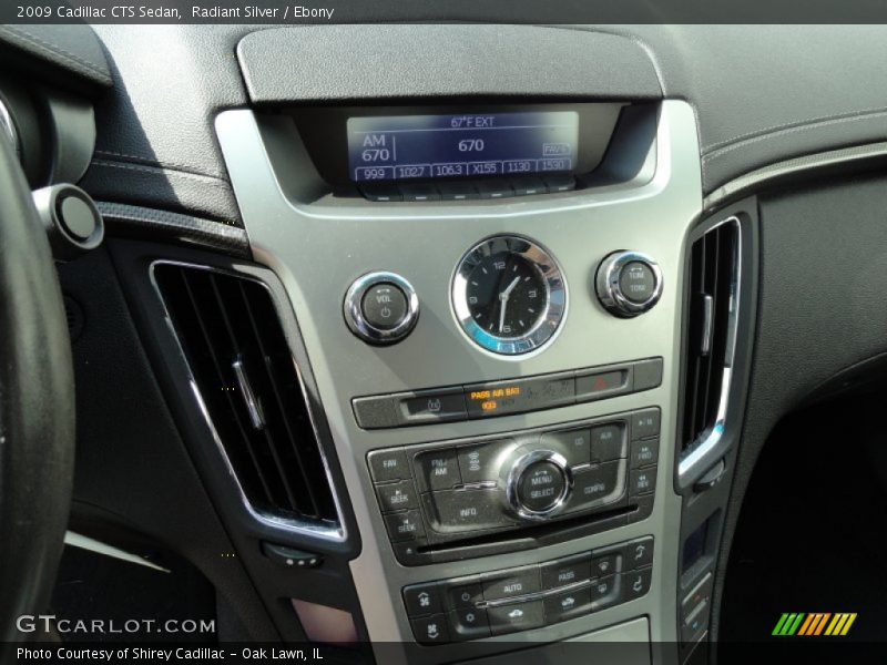 Radiant Silver / Ebony 2009 Cadillac CTS Sedan