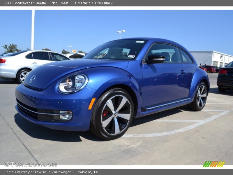 Reef Blue Metallic / Titan Black 2013 Volkswagen Beetle Turbo