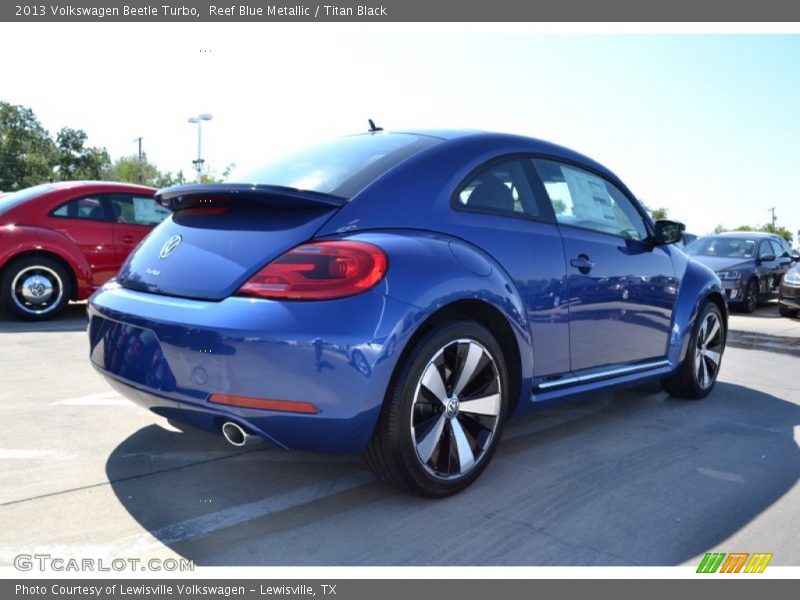 Reef Blue Metallic / Titan Black 2013 Volkswagen Beetle Turbo