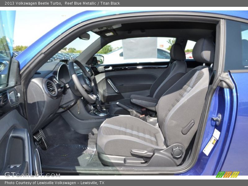 Reef Blue Metallic / Titan Black 2013 Volkswagen Beetle Turbo