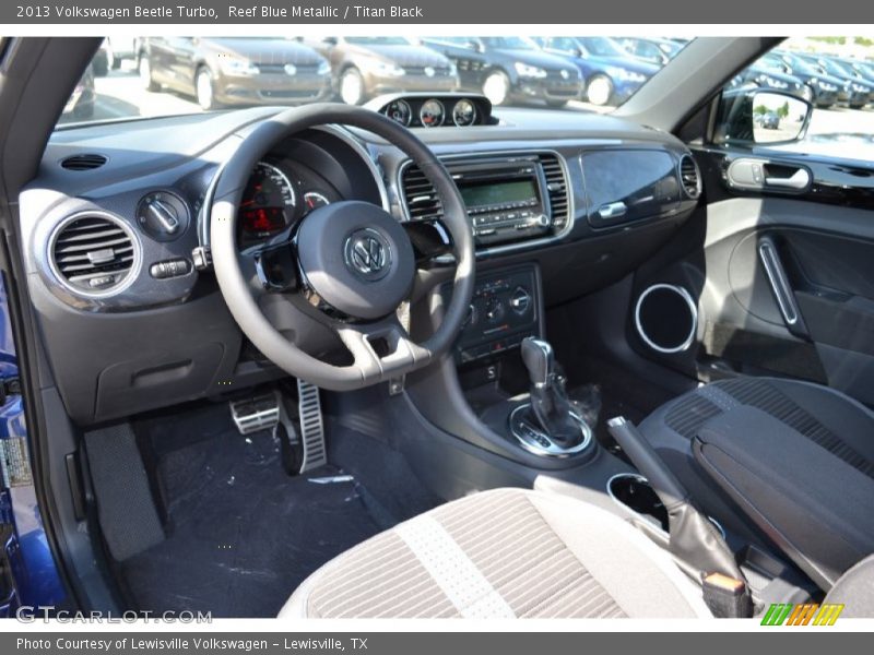 Reef Blue Metallic / Titan Black 2013 Volkswagen Beetle Turbo
