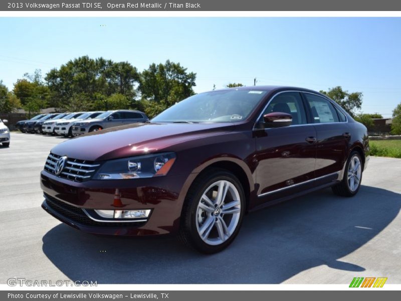 Opera Red Metallic / Titan Black 2013 Volkswagen Passat TDI SE