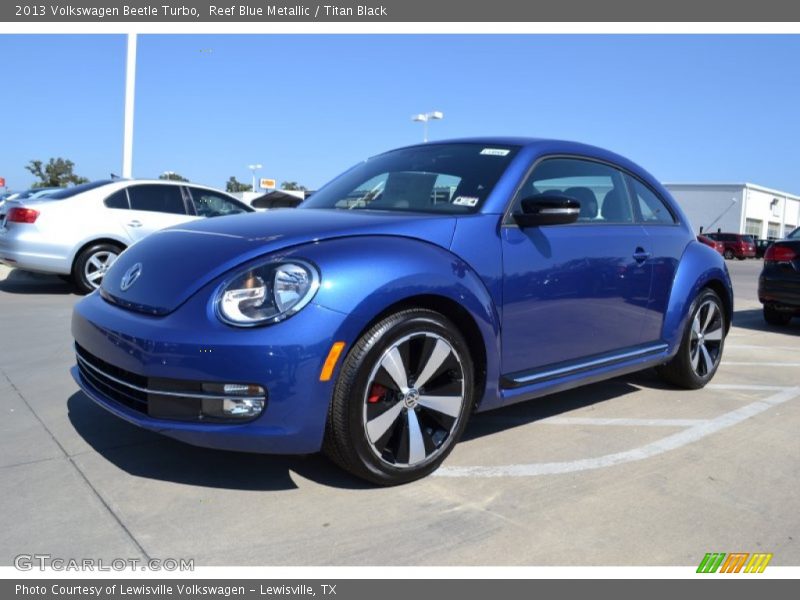 Reef Blue Metallic / Titan Black 2013 Volkswagen Beetle Turbo