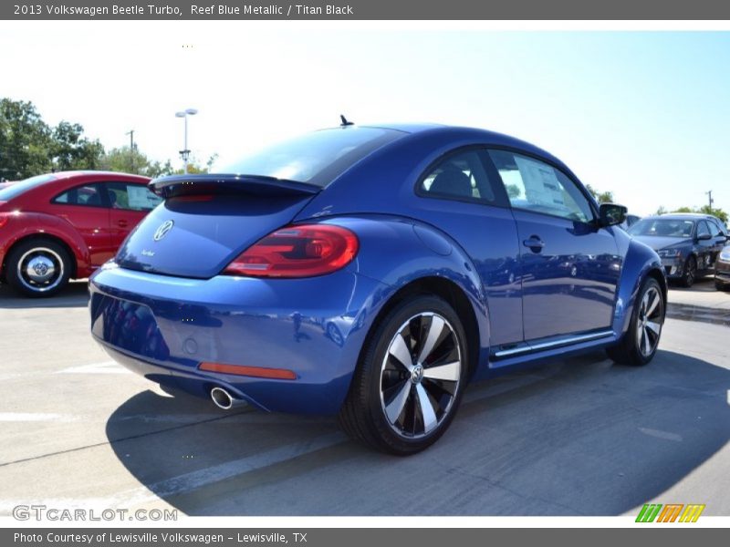 Reef Blue Metallic / Titan Black 2013 Volkswagen Beetle Turbo