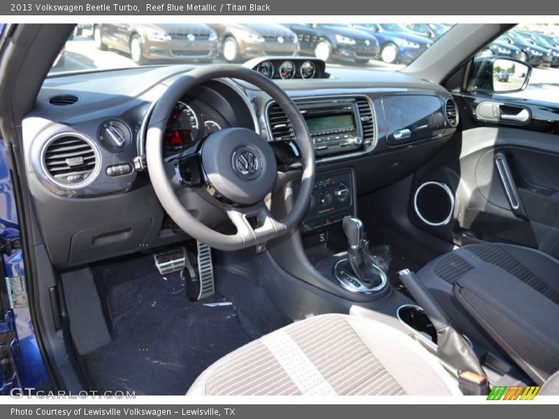 Reef Blue Metallic / Titan Black 2013 Volkswagen Beetle Turbo