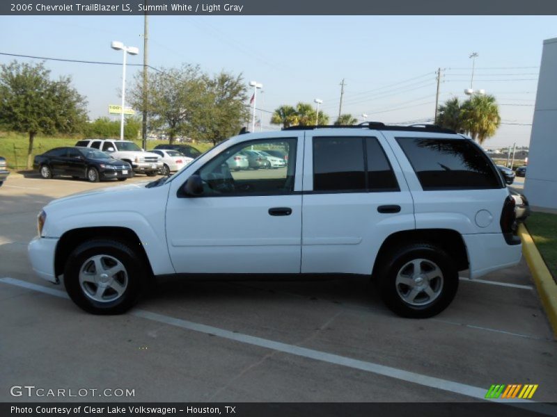 Summit White / Light Gray 2006 Chevrolet TrailBlazer LS