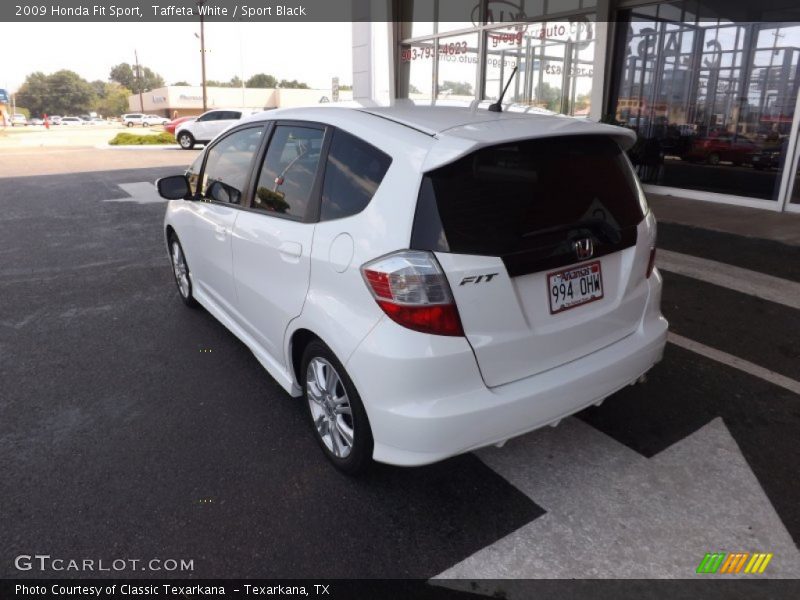 Taffeta White / Sport Black 2009 Honda Fit Sport
