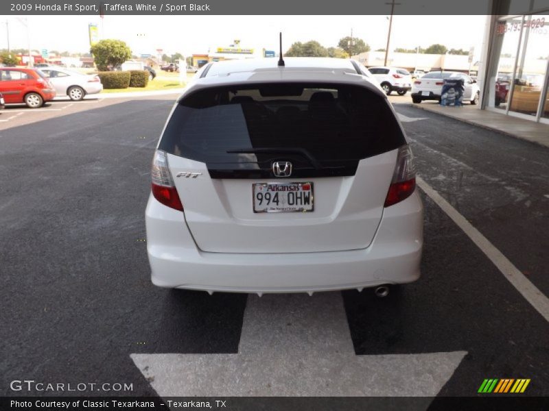 Taffeta White / Sport Black 2009 Honda Fit Sport