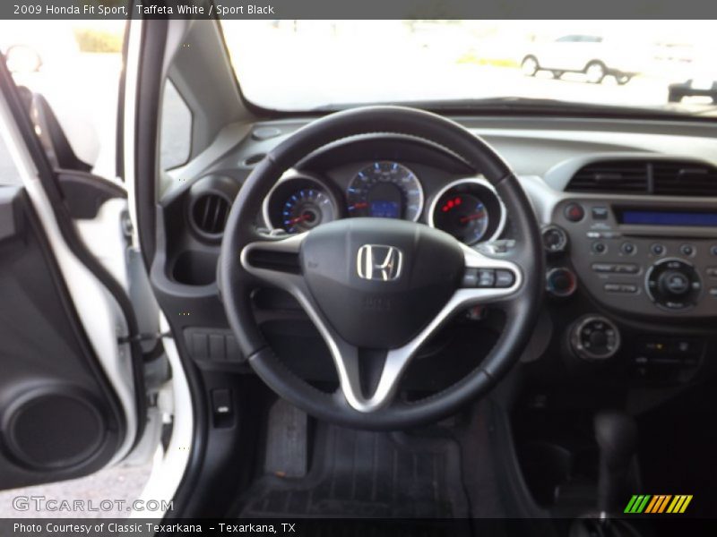 Taffeta White / Sport Black 2009 Honda Fit Sport