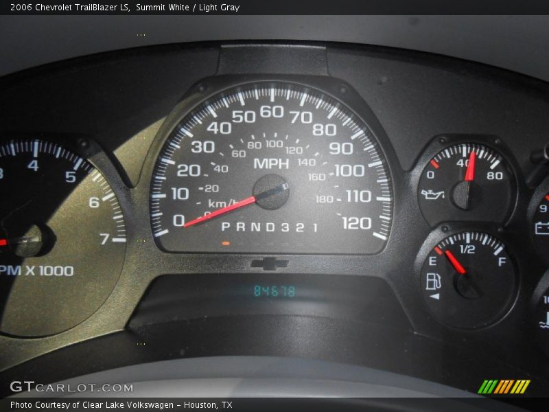 Summit White / Light Gray 2006 Chevrolet TrailBlazer LS