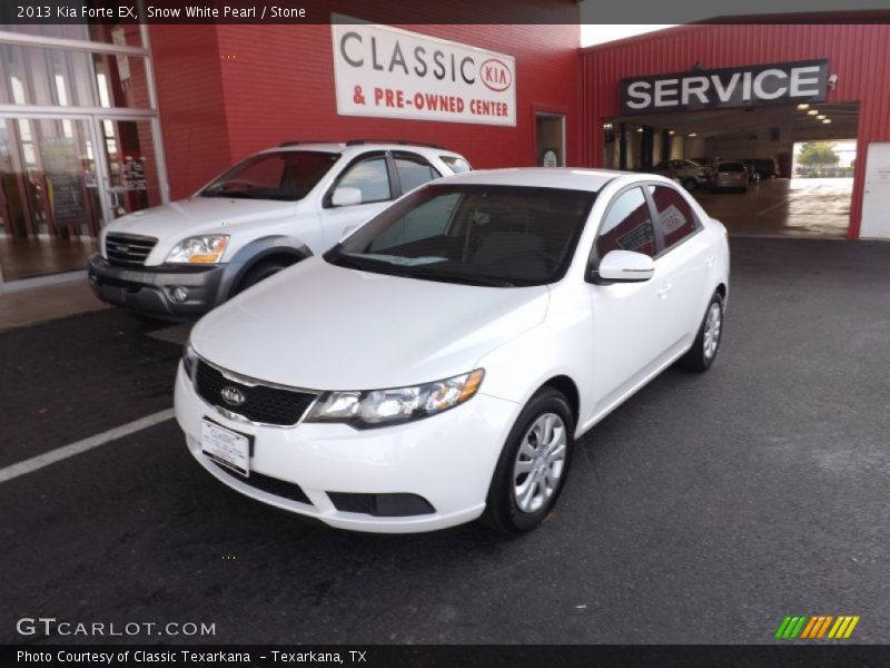 Snow White Pearl / Stone 2013 Kia Forte EX