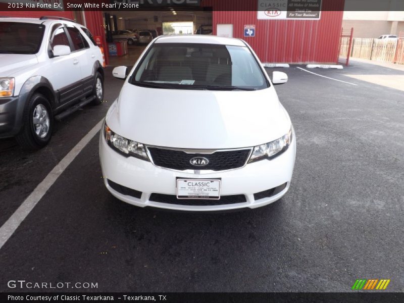 Snow White Pearl / Stone 2013 Kia Forte EX