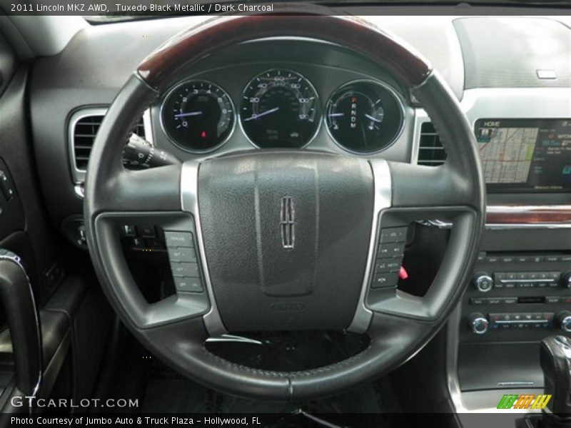 Tuxedo Black Metallic / Dark Charcoal 2011 Lincoln MKZ AWD