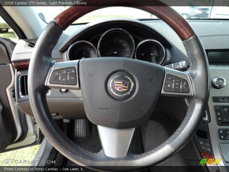 Light Platinum / Ebony 2008 Cadillac CTS Sedan